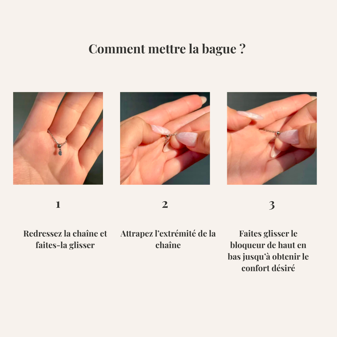 Bague Ajustable L'AURA